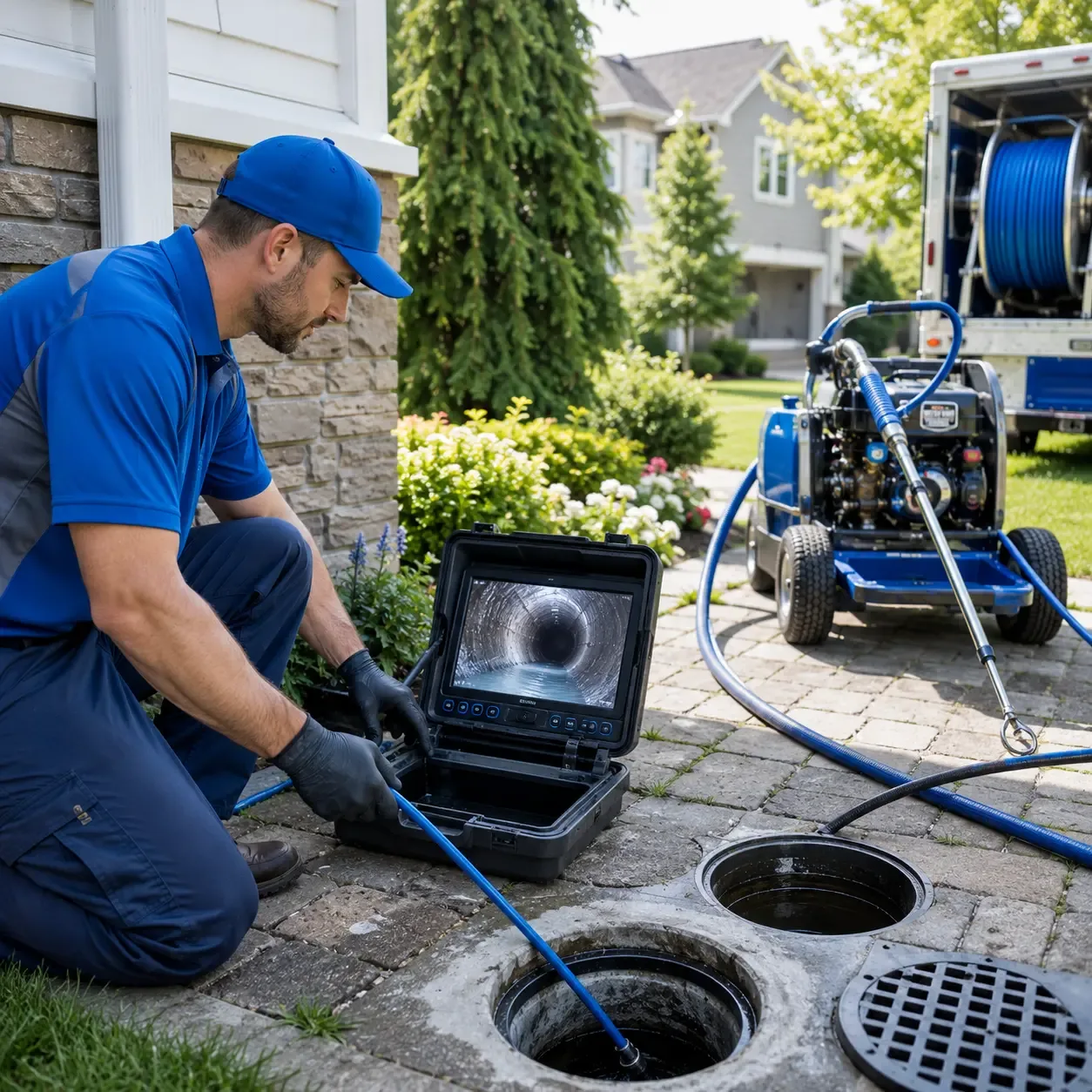 Outdoor drain cleaning professionals serving New Market, IA